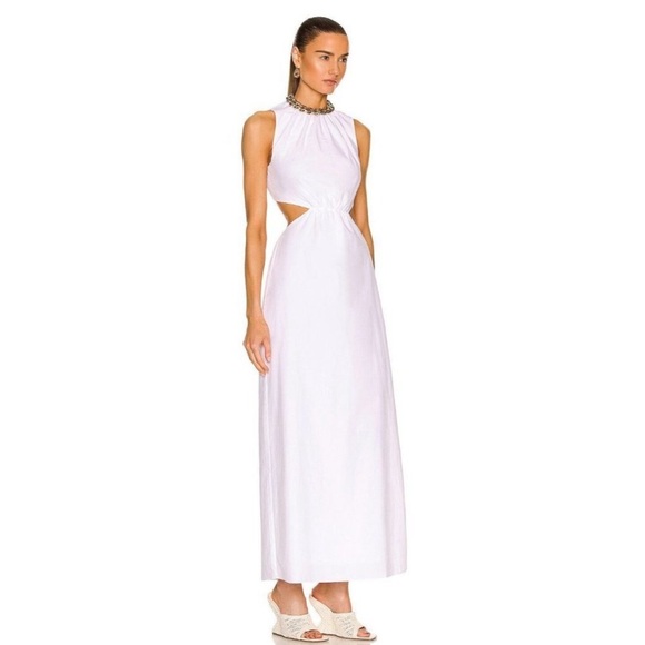 NEW SIR. Anja Cut Out Midi Dress in Chalk White Size 2 Medium Cut Out Maxi Dress - Picture 3 of 12